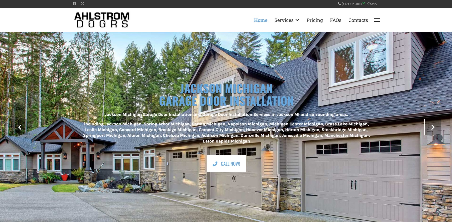 Ahlstrom Doors - Web Design and Graphic Design