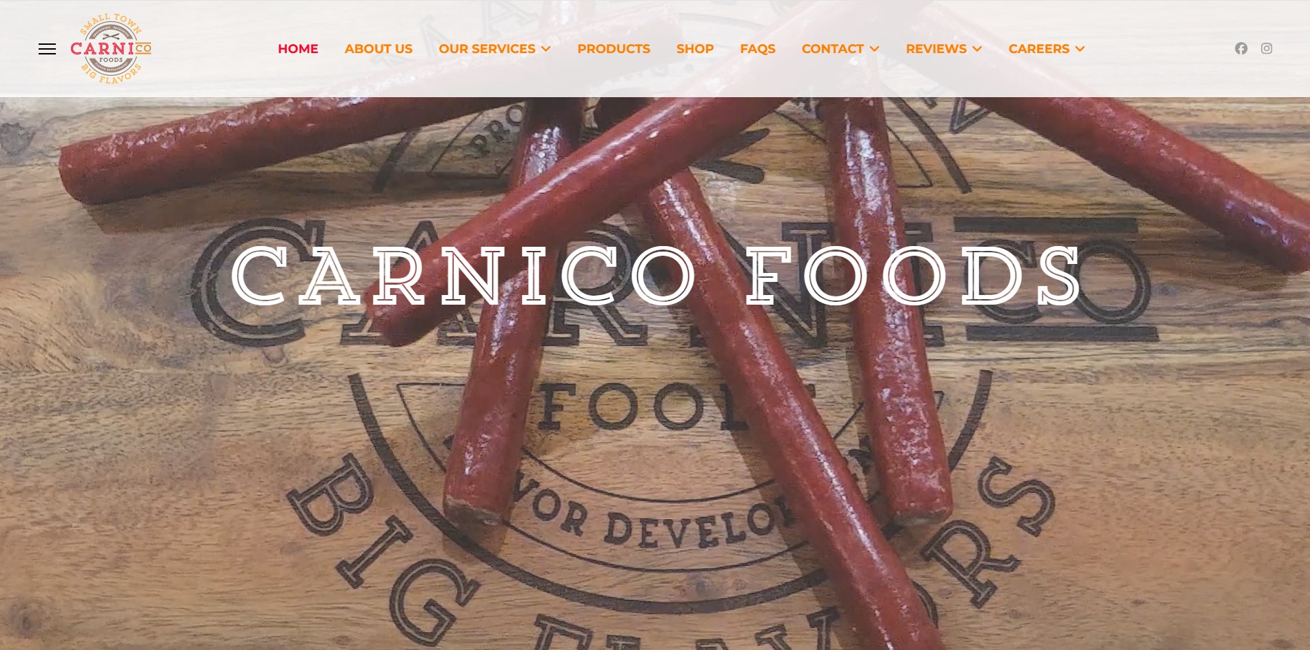 Carnico Foods - Web Design and Graphic Design