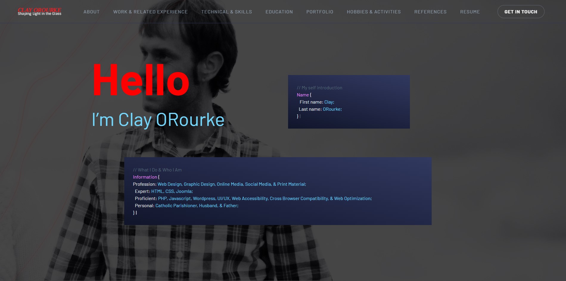 Clay ORourke Portfolio - Web Design and Graphic Design