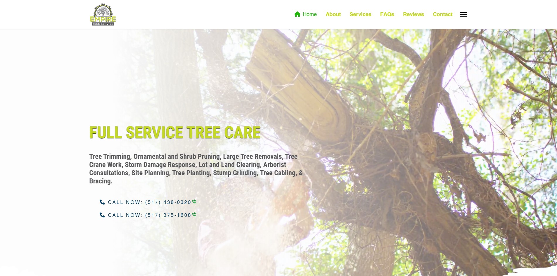 Empire Tree Service - Web Design and Graphic Design