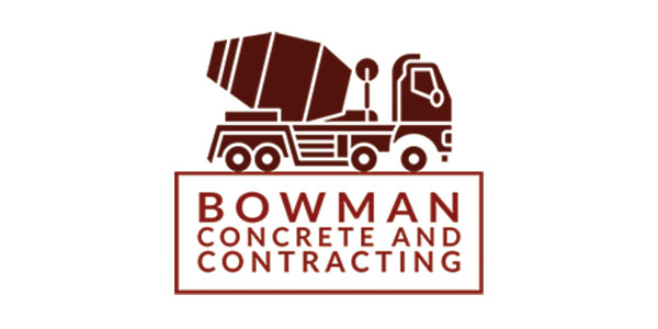 Bowman Concrete Contracting Logo Design - Web Design and Graphic Design