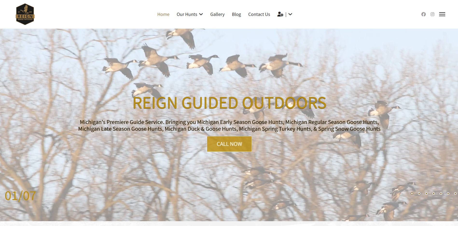 Reign Guided Outdoors - Web Design and Graphic Design