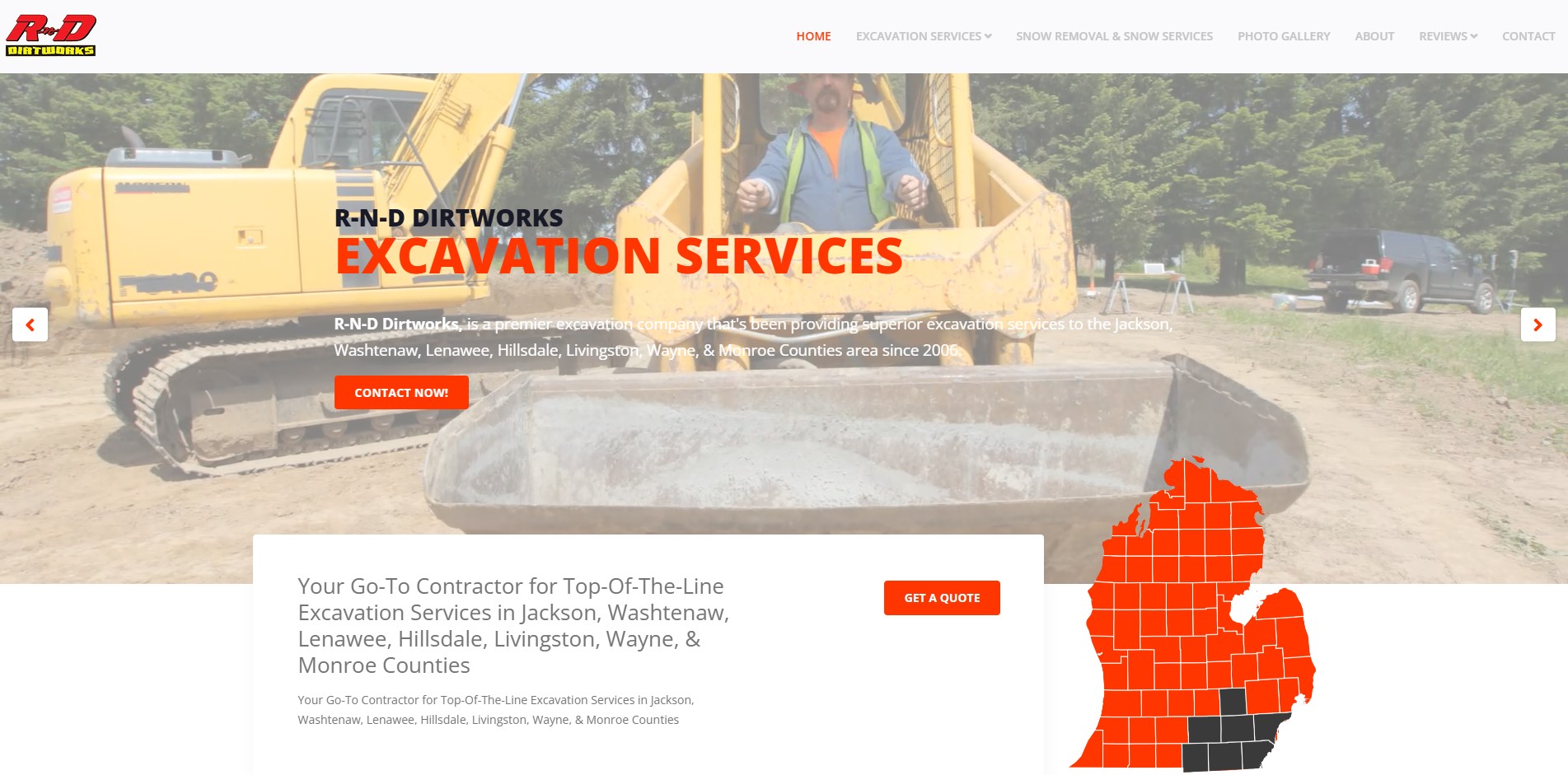 RnD Dirtworks - Web Design and Graphic Design